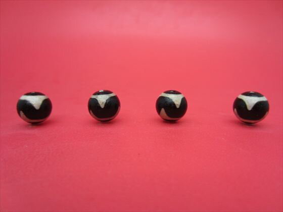 【チベット天珠】虎牙天珠Φ10.2±0.2mm