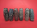 【チベット天珠】龍眼天珠約45×18mm【2粒SET】