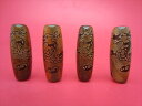 【チベット高級龍紋天珠】龍神天珠約40×14mm【2粒SET】