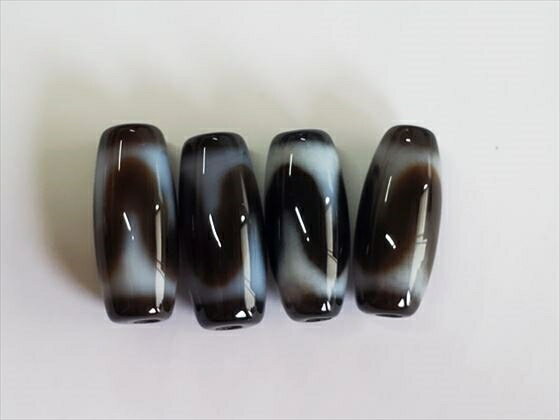 【チベット高級至純天珠】虎牙天珠20×8mm