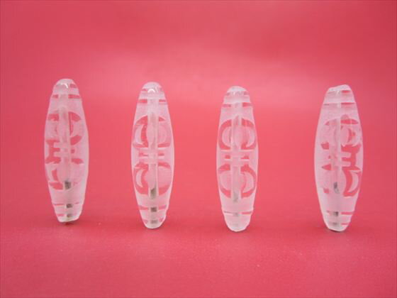 【チベット水晶天珠】金剛杵天珠36-38×11-12mm