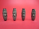 【チベット天珠】龍眼天珠・黒29×10mm