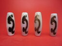 【チベット天珠】如意天珠・白38×13mm【2粒SET】