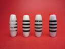 【チベット天珠】線珠・白38×13mm【2粒SET】