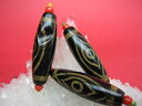 【チベット天珠】鳳眼天珠38×12mm【2粒SET】