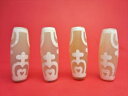 【チベット天珠】蓮花寶瓶天珠・白38×13mm