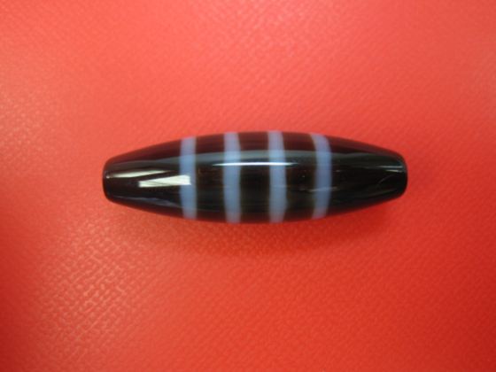 【チベット高級至純天珠】線珠(4本線)38×12mm