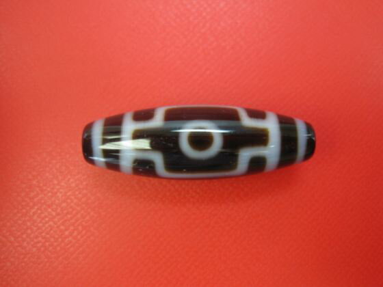 【チベット高級至純天珠】平安二眼天珠38×12mm