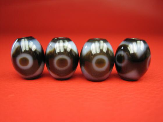 【チベット高級至純天珠】三眼天珠15×12mm