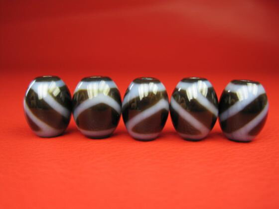 【チベット高級至純天珠】山形天珠15×12mm