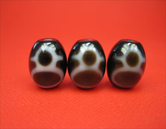 【チベット高級至純天珠】財神天珠15×12mm