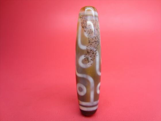 【チベット高級天珠】九眼天珠【鉱物入り】【一点物】