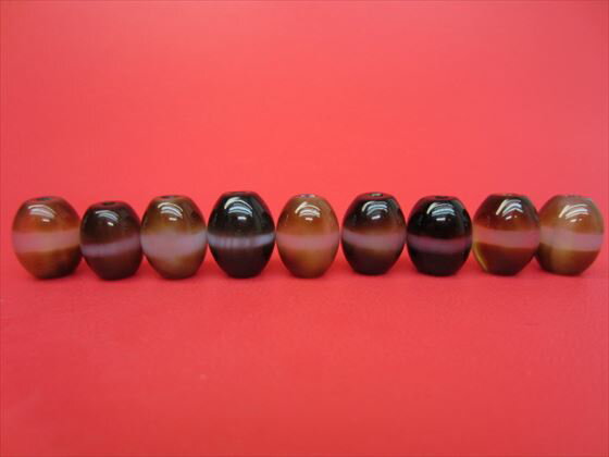 ※訳あり※【チベット高級至純天珠】線珠(1本線)12×10mm