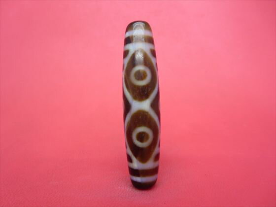 【チベット風化天珠】龍六眼天珠約58×13mm【一点物】