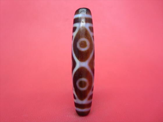 【チベット風化天珠】龍六眼天珠約58×12.6mm【一点物】