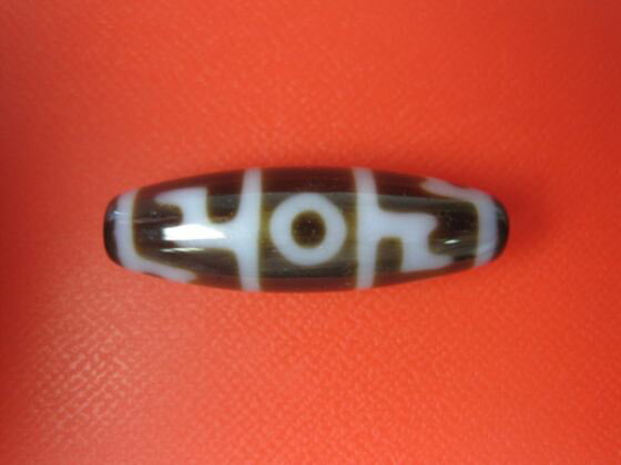 【チベット高級至純天珠】蓮師法器天珠38×12mm