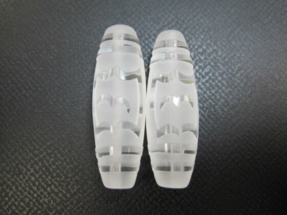 【チベット水晶天珠】大鵬鳥天珠27-30×9-10mm