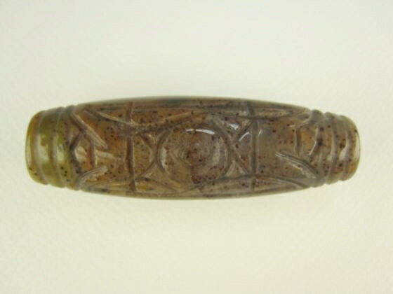 【チベット高級天珠】手彫り一眼天珠