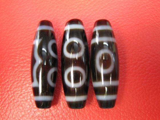 【チベット高級至純天珠】三眼天珠38×12mm