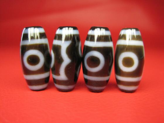 【チベット高級至純天珠】三眼天珠25×12mm