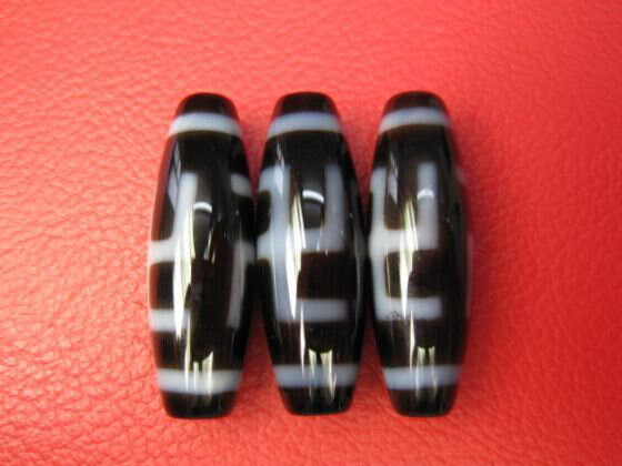 【チベット高級至純天珠】万字天珠38×12mm