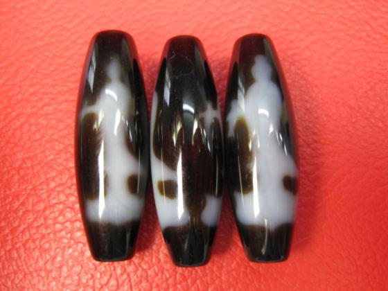 【チベット高級至純天珠】雙観音天珠38×12mm