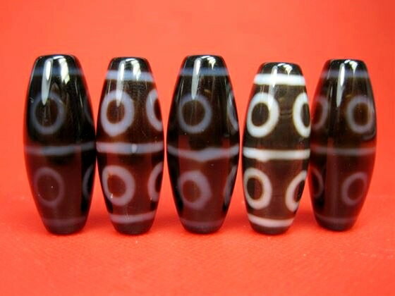 【チベット高級至純天珠】八眼天珠30×12mm