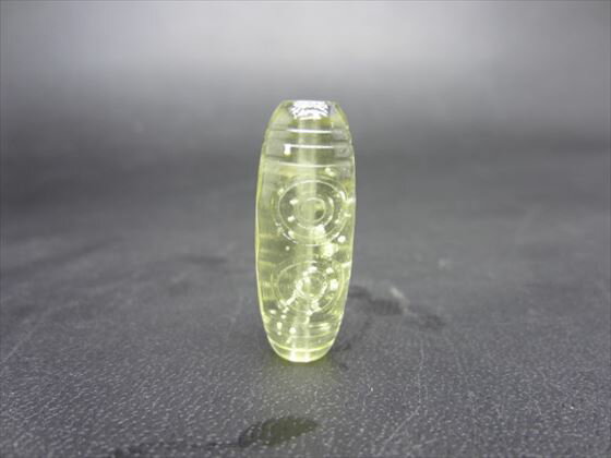 【リビアングラス天珠】五眼天珠3.7g【鑑別書付き】【一点物】