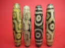 【チベット天珠】バラエティミックス油潤加工55×12mm【4粒SET】