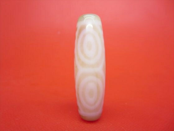 【チベット紅玉髄天珠】龍眼天珠カーネリアン約41×12.5mm【一点物】