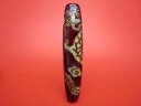 【チベット銀線天珠】龍神天珠約99×21mm【木製台座付き】【一点物】