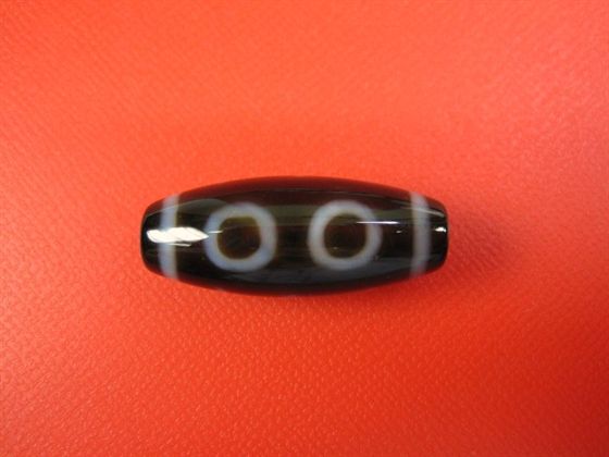 【チベット高級至純天珠】三眼天珠28-30×10-12mm