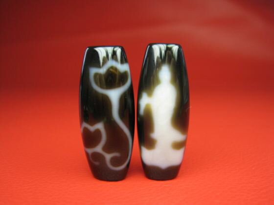 ※訳あり※【チベット高級至純天珠】水蓮花観音天珠29×13×10mm