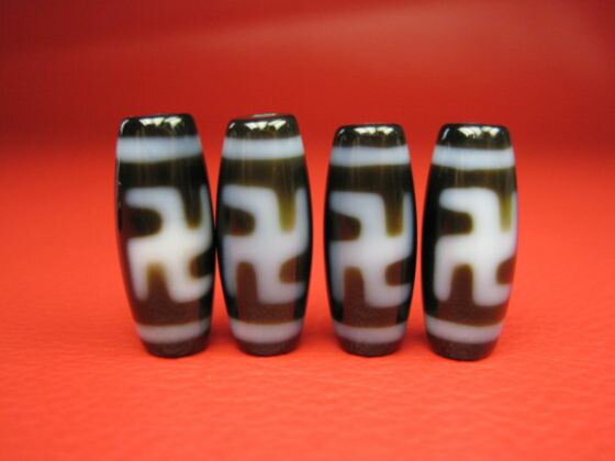 【チベット高級至純天珠】万字天珠20×8mm