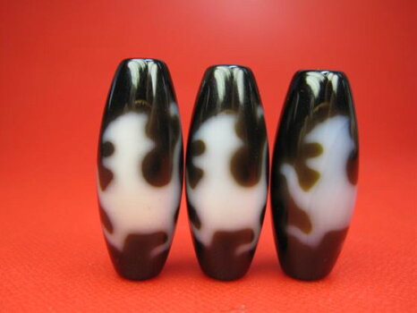 【チベット高級至純天珠】麒麟天珠26-29×10-12mm