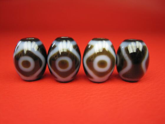 【チベット高級至純天珠】二眼天珠15×12mm