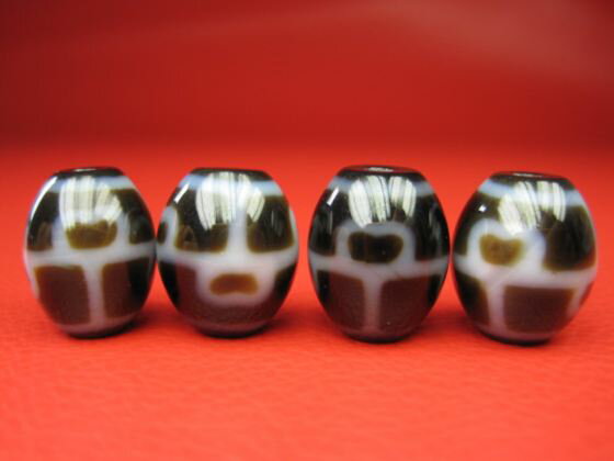 【チベット高級至純天珠】封閉蓮花天珠15×12mm