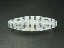 【チベット水晶天珠】虎牙四眼天珠37×11.5mm