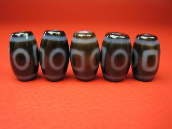 【チベット高級至純天珠】雙天地天珠14×9±0.5mm