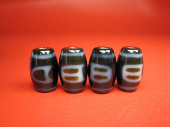 【チベット高級至純天珠】日月天珠14×9mm