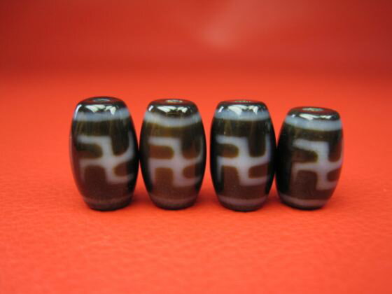 【チベット高級至純天珠】万字天珠14×9mm