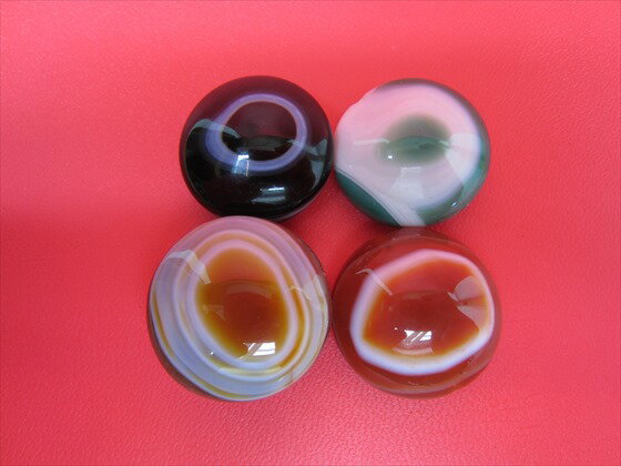 【チベット高級天珠】羊眼板珠・天眼珠【4粒SET】【一点物】