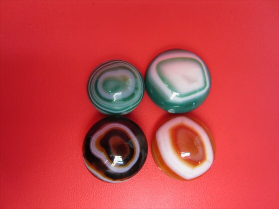 【チベット高級天珠】羊眼板珠・天眼珠【4粒SET】【一点物】