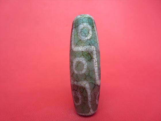 【チベット天珠】九眼天珠約54×17mm【一点物】