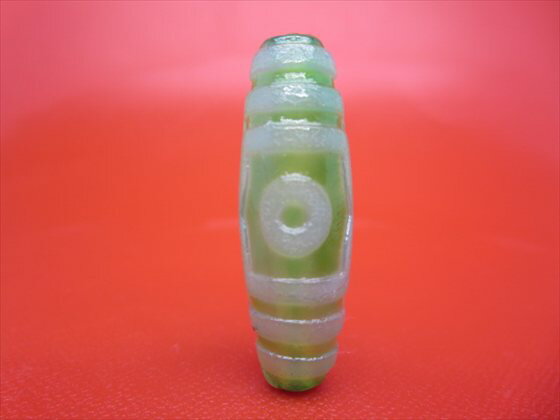 【チベット天珠】三眼天珠約38×12mm【一点物】