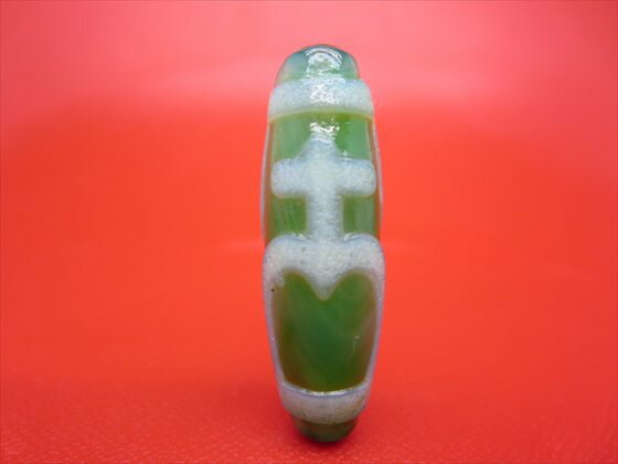 【チベット天珠】寶瓶天珠約39×12mm【一点物】