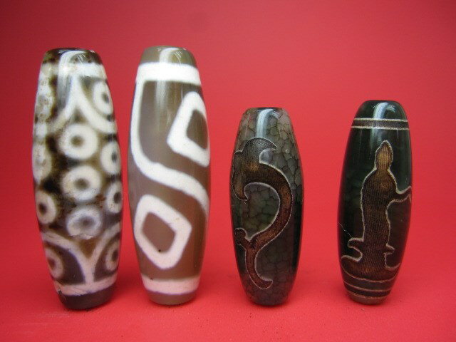 【チベット天珠】バラエティミックス【8粒SET】【一点物】