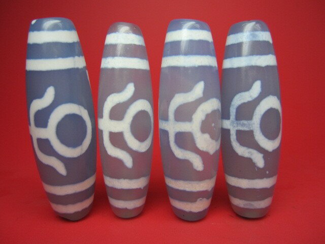 【チベット高級天珠】大人天珠【4粒SET】【一点物】