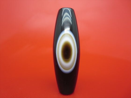 【チベット高級天珠】羊眼板珠・天眼珠約54×18mm【一点物】