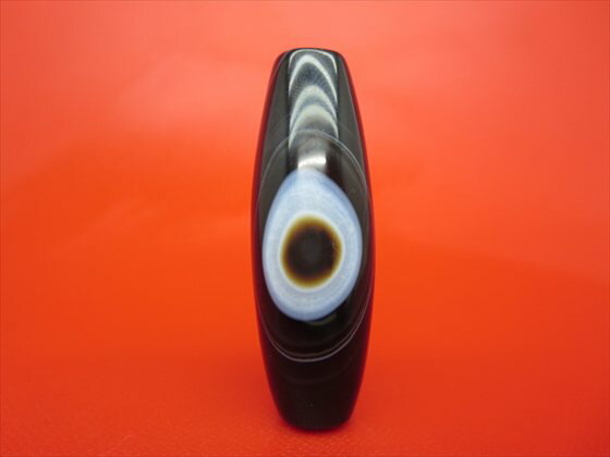 【チベット高級天珠】羊眼板珠・天眼珠約51×18mm【一点物】